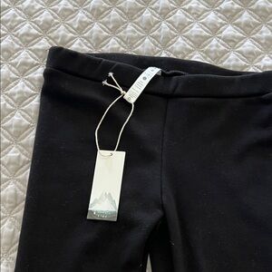 Kids Black Pull-On Knit Bottoms
